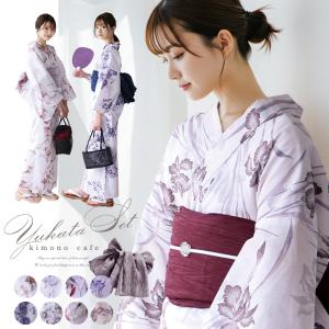 kimono cafe（キモノカフェ） 大人の浴衣 綿麻浴衣 単品 レディース 8