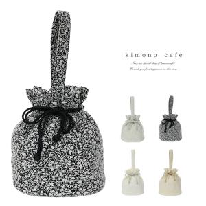 袴巾着 一本手 レース グレー 黒 白 ベージュ 卒業式 小学生袴 二尺袖 バッグ