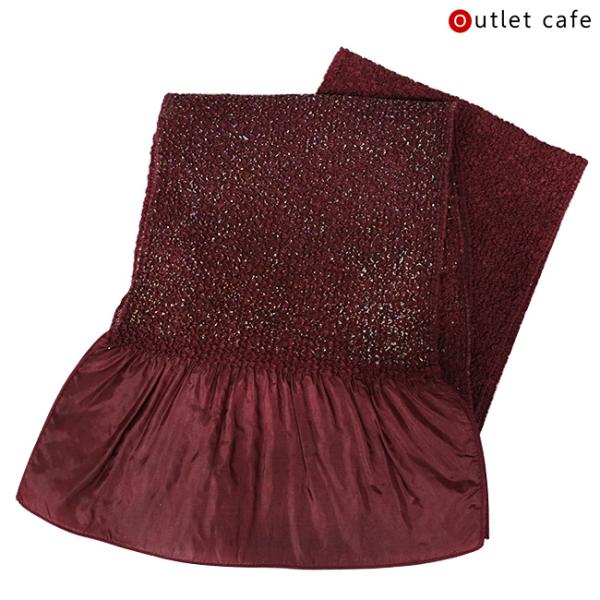 訳あり 振袖 帯揚げ ステッチ絞り ラメくすみカラー 絞り風 洗える ワインレッド 振袖用 振袖用帯...