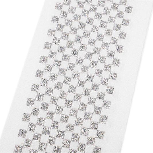 半衿 振袖 成人式 訪問着 刺繍 白地 金銀糸 礼装用 黒留袖 色留袖 市松 ちりめん おしゃれ 半...