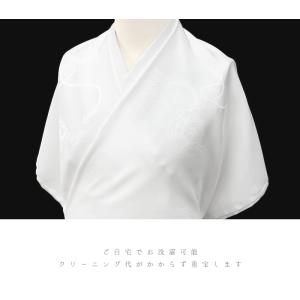 長襦袢 洗える 襦袢 正絹 小松ちりめん 白地...の詳細画像2