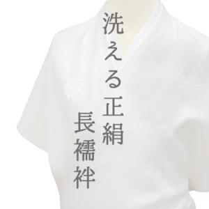 新品　夏用　白長襦袢　駒絽　反物　正絹　絹100% 駒絽長襦袢 反物 正絹 -3- エバー・ホワイト 白 絹100% : あおい 正直
