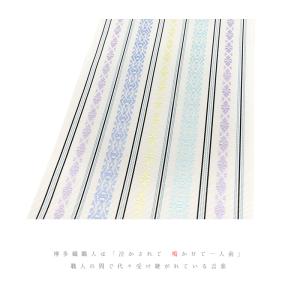 半幅帯 博多織 長尺 浴衣帯 博多帯 正絹 浴...の詳細画像1