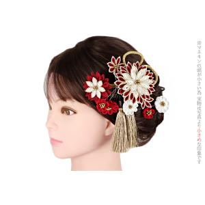 髪飾り 成人式 つまみ細工 振袖 袴 花 3点...の詳細画像2