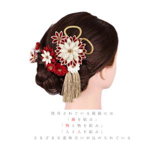 髪飾り 成人式 つまみ細工 振袖 袴 花 3点...の詳細画像4