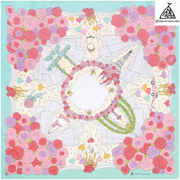 風呂敷 日本製 75cm幅 二巾 綿100％ MISATO ASAYAMA 浅山美里 ウェディング ...