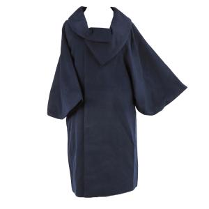 和装コート シャルム加工 カシミア カシミヤ混 チャコールグレー 着物