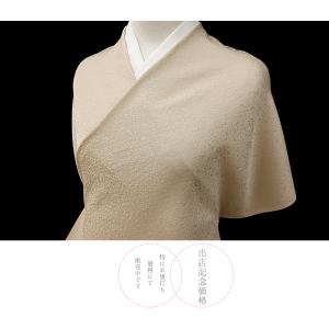 色無地 正絹 反物 万葉色花火 薄茶 ベージュ...の詳細画像2