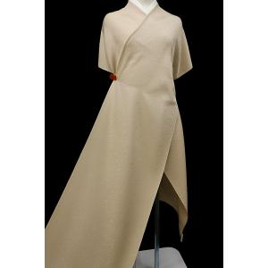 色無地 正絹 反物 万葉色花火 薄茶 ベージュ...の詳細画像3