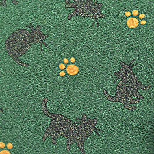 半衿 成人式 卒業式 ちりめん 緑 猫 足跡 ハロウィン お洒落着用 カジュアル 街着 襦袢 浴衣 ...