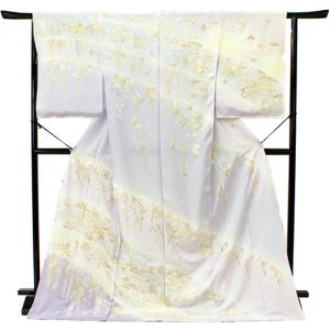 訪問着 手刺繍 総刺繍 正絹 桜 桜枝 駒羽二重 最高級丹後ちりめん 仮絵