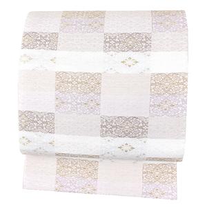 袋帯 正絹 六通柄 未使用 仕立て付き フォーマル 六通 西陣織 ゴールド