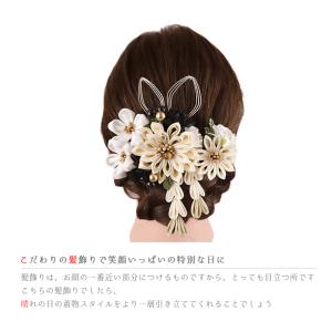 髪飾り 成人式 水引 つまみ細工 ゴールド 振袖 袴 花 白 黒 髪飾り 成人式 水引 つまみ細工 ゴールド 振袖 袴 花 白 黒