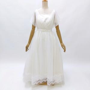 ウェディングドレス ３９９６ Aライン 9号サイズ 中古 リサイクル 貸衣装処分 結婚式 ウエディン...