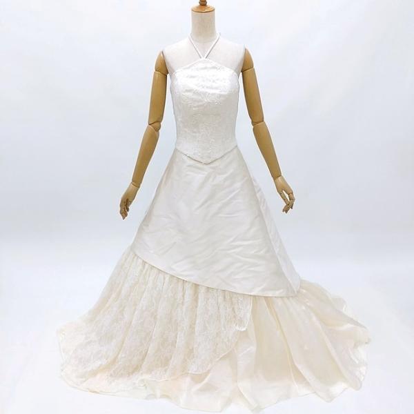 ウェディングドレス ４１１５ Ａライン 7号サイズ 中古 リサイクル 貸衣装処分 結婚式 ウエディン...