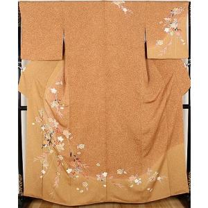 平和屋着物▽上質な小紋　単衣　舞花文　暈し染め　正絹　逸品　AAAZ7150jh 平和屋着物□上質な小紋 舞花文 蛍暈し 正絹 逸品 DABD6054du : 平和屋