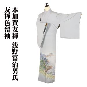 送料無料】色留袖・訪問着☆正絹☆遠山 ki14451【未使用品 