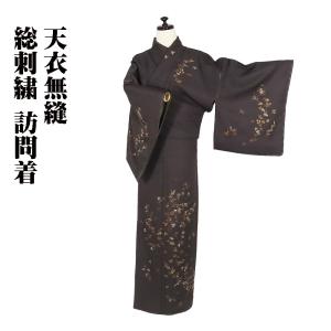 絽 江戸小紋 大小あられ 錐彫 伝統工芸 伊勢型写 正絹 紫 Lサイズ 