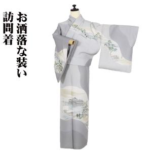 夏着物 小紋 絽 縦縞模様 紺藍色 トールサイズ K-5087 夏着物 小紋 絽 縦縞模様 紺藍色 トールサイズ K-5087の通販 by