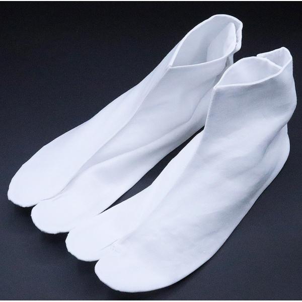 本麻足袋 夏用 綿裏 22.5cm〜26.0cm 白 新品 着付け小物 レディース 麻100％ 綿1...