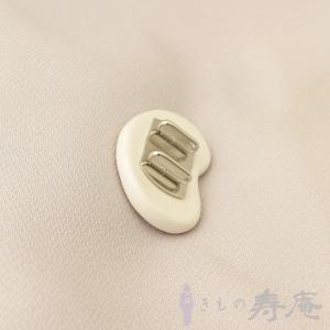 帯留め 猫 白 清水焼 三分紐用 陶器 伝統工...の詳細画像2