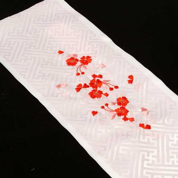 七五三　子供用半衿　ピンク（刺繍デザインお任せ） こども＜R＞