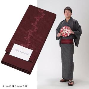 角帯 男性用浴衣帯「赤紫色 束ね熨斗」京都きもの町オリジナル