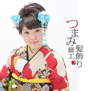 KIMONOMACHI （Prices down3）成人式 髪飾り つまみ細工 かんざし2本