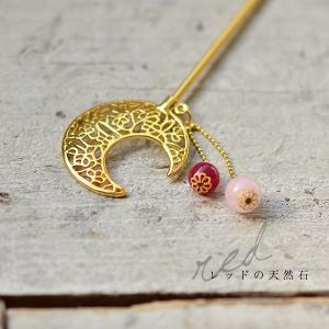 (Prices down2)月 かんざし「ホワ...の詳細画像3