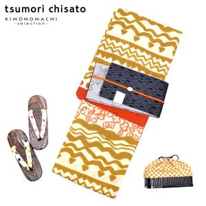 TSUMORI CHISATO（ツモリチサト） 浴衣 レディース 浴衣単品「赤×金茶