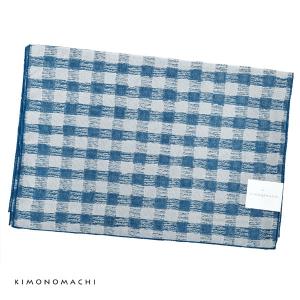 浴衣帯単品「チェック 青」兵児