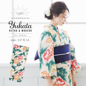 KIMONOMACHI （Prices down2）浴衣 レディース 「縞にツバメ 紺」綿絽