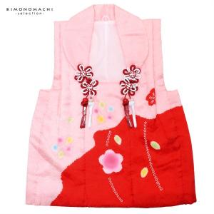 七五三 着物 3歳 女の子 被布コート 単品「ピンク 赤 グリーン