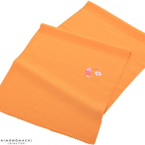 （Prices down4）七五三 着物 3歳 7歳 帯揚げ「オレンジ色　花の丸」七五三小物 七歳 ...