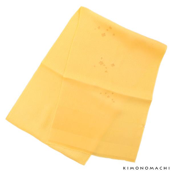 礼装 帯揚げ「玉子色」正絹帯揚げ 正絹 礼装帯揚げ 和装小物 【メール便対応可】＜H＞