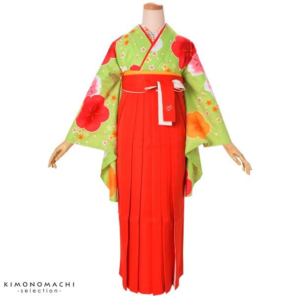 （Prices down3）卒業式 袴 大学生 小学生 バイカラー 二色 袴単品「赤×白」無地 SS...