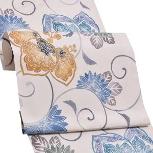 Prices down2）洒落袋帯「山羊花卉文錦」龍村美術織物謹製 西陣織証紙