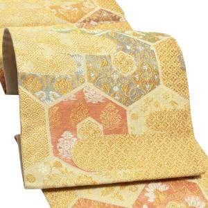 Prices down4）帯 礼装 袋帯 フォーマル「藤色×ピンク横段 変わり七宝