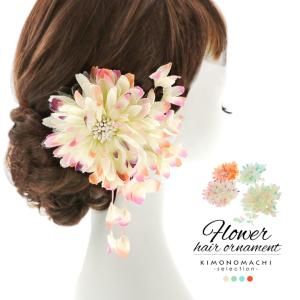 お花のクリップ髪飾り