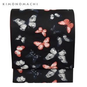 京袋帯「黒　群蝶」