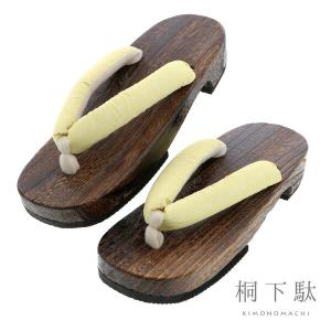 女性下駄単品「麻の葉 黄色」F/LL サイズ 痛...の商品画像