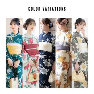 浴衣 レディース 大人可愛い 女性浴衣単品「檸...の詳細画像2