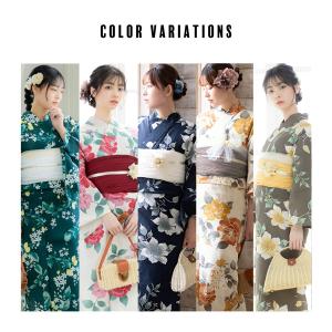 浴衣 レディース 大人 2点セット(浴衣+しわ...の詳細画像4
