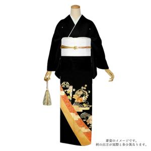 黒留袖 お仕立て上がり 単品「金茶 エ霞に菊の...の詳細画像2