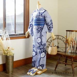 お仕立て上がり絞り浴衣単品 花しぼり「有松三浦...の詳細画像3