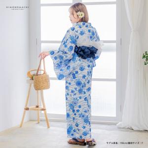浴衣 レディース 女性浴衣 単品「オフホワイト...の詳細画像2