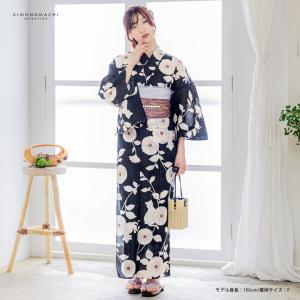 浴衣 レディース 女性浴衣 単品「黒×生成り ...の詳細画像1