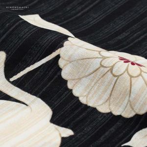 浴衣 レディース 女性浴衣 単品「黒×生成り ...の詳細画像4