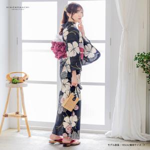 浴衣 レディース 女性浴衣 単品「黒×生成り ...の詳細画像2