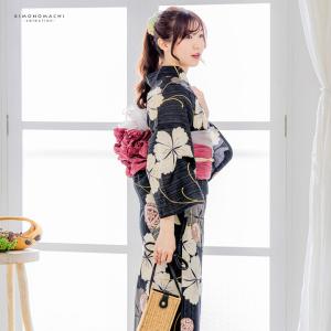 浴衣 レディース 女性浴衣 単品「黒×生成り ...の詳細画像5